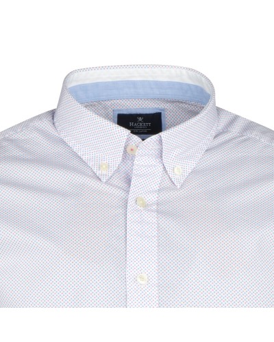 Chemise à pois blanche: grande taille du 0XL au 3XL
