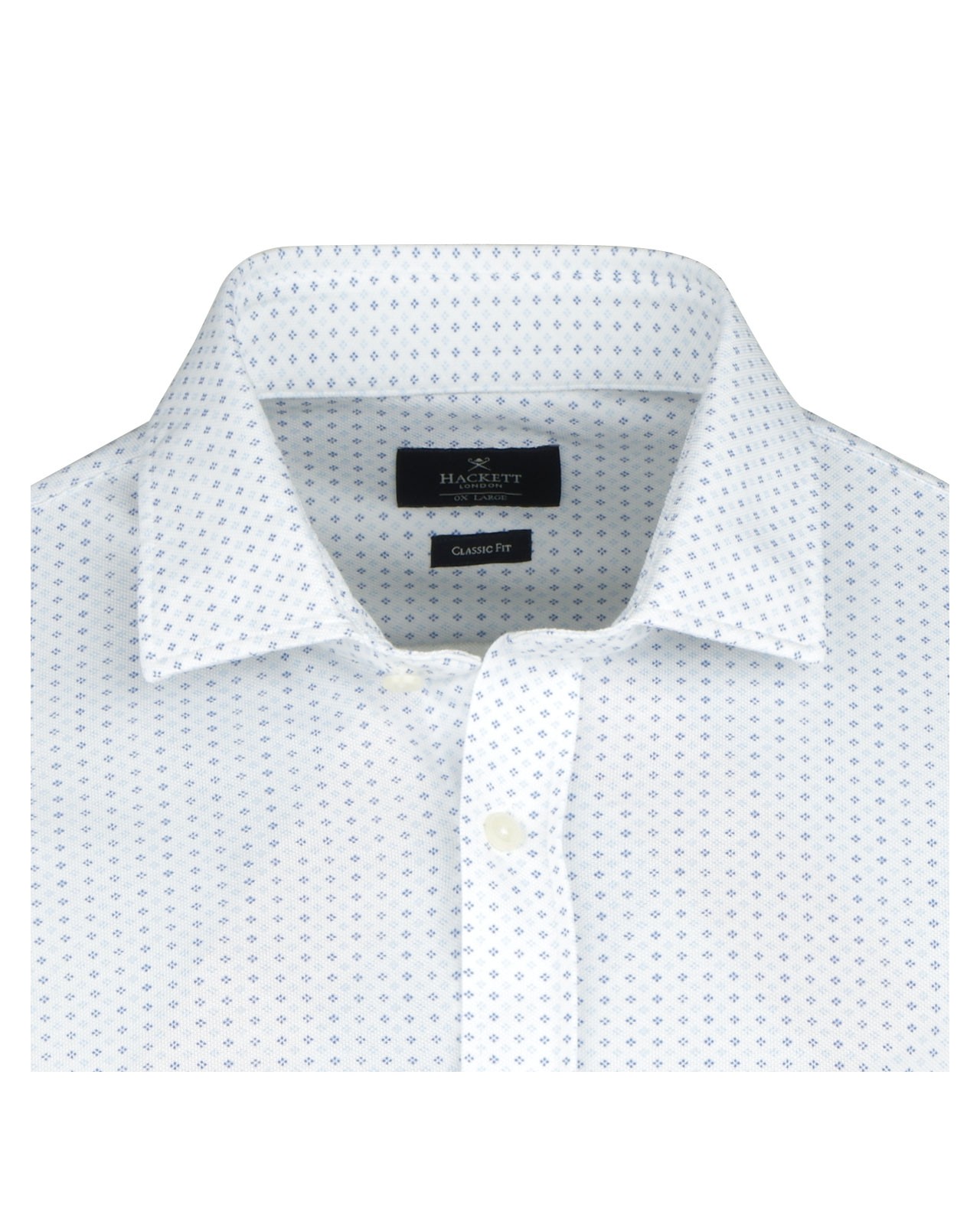 Chemise oxford blanche: grande taille du 0XL au 3XL