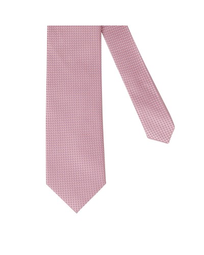 Cravate extra-longue 160 cm rose micro pois