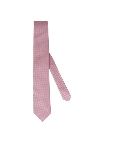 Cravate extra-longue 160 cm rose micro pois