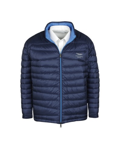 Blouson matelassé Aston Martin marine: grande taille du 1XL au 4XL