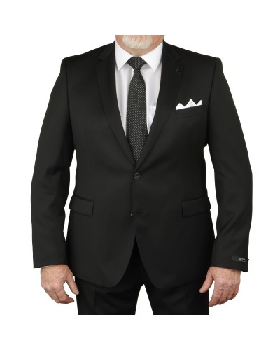 Veste de costume Reda noir : grande taille du 58 au 64