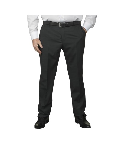 Pantalon de costume Prince de Galles anthracite: grande taille du 52 au 64