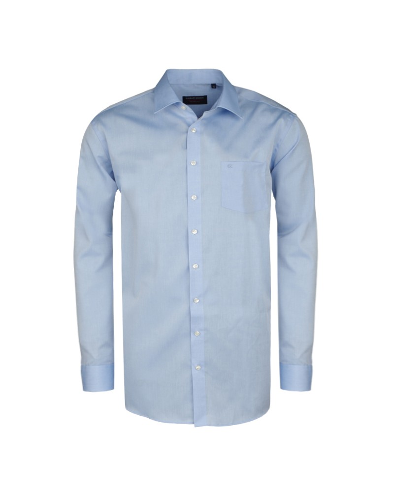 Chemise bleu (Confort Fit)  : manches extra longues 72 cm