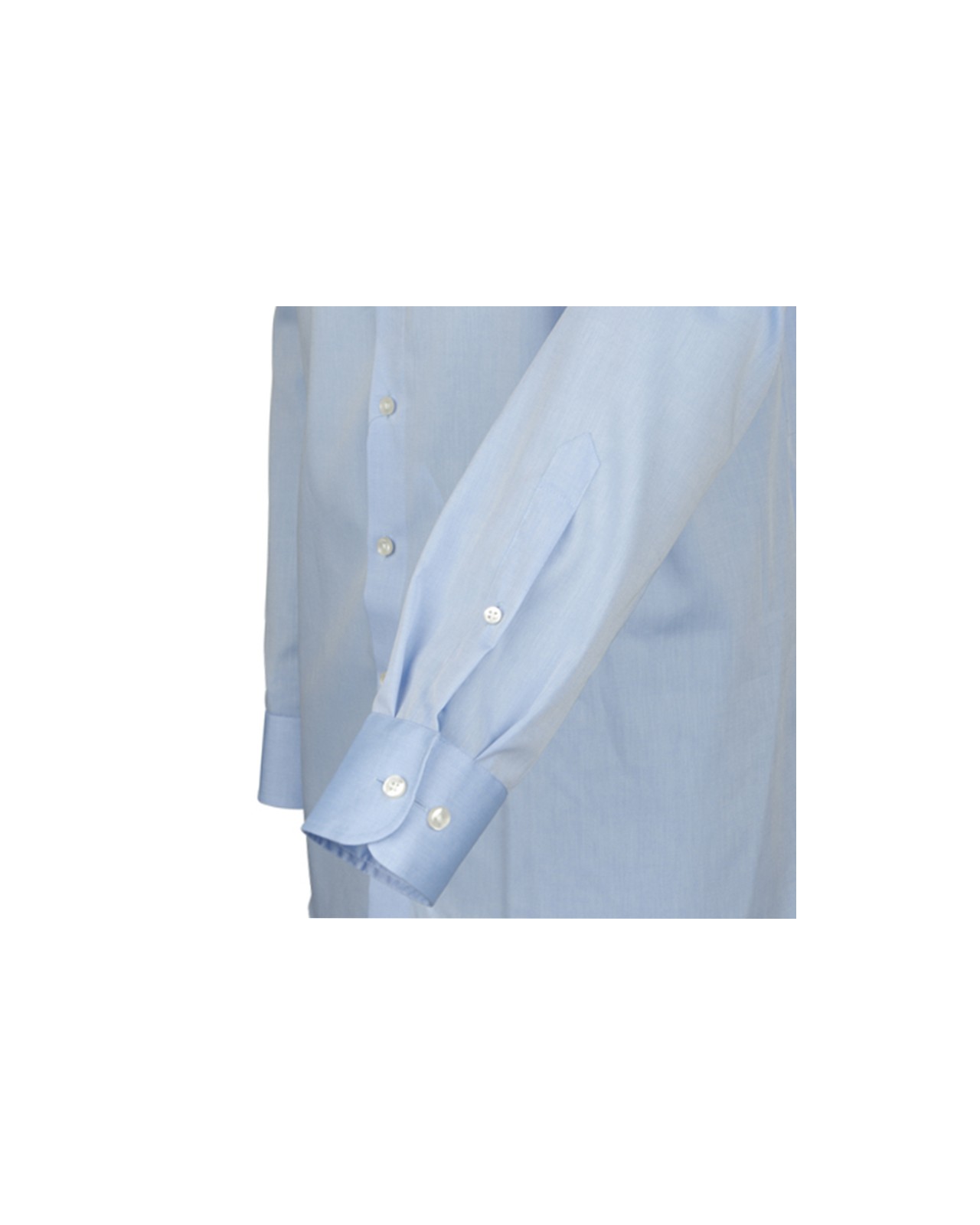 Chemise bleu (Confort Fit)  : manches extra longues 72 cm