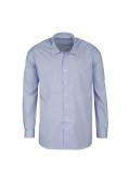 Chemise rayures bâton bleu: grande taille du 44 (XL) au 50 (4XL)