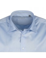 Chemise twill bleu: grande taille du 44 (XL) au 50 (4XL)