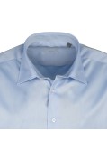 Chemise twill bleu: grande taille du 44 (XL) au 50 (4XL)