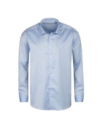 Chemise twill bleu: grande taille du 44 (XL) au 50 (4XL)