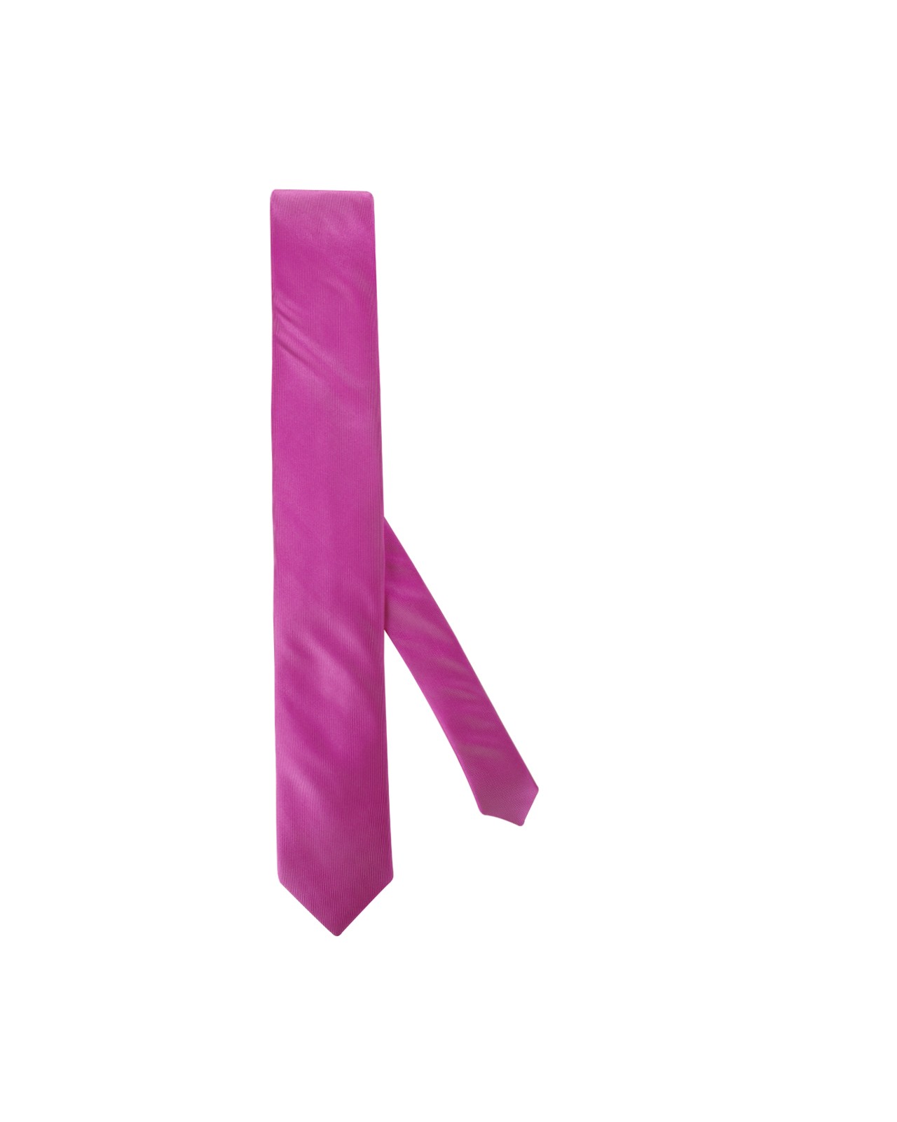 Cravate soie extra-longue 160 cm fuchsia