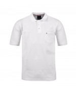 Polo blanc: grande taille du 2XL au 6XL