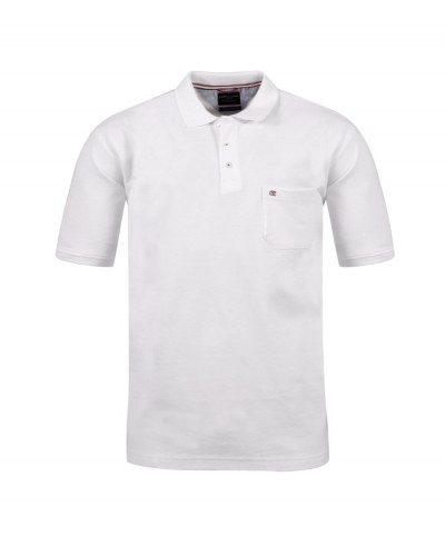 Polo blanc: grande taille du 2XL au 6XL