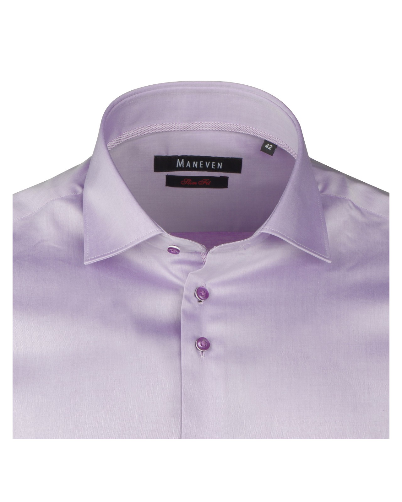 Chemise lilas cintrée: manches extra-longues 72cm