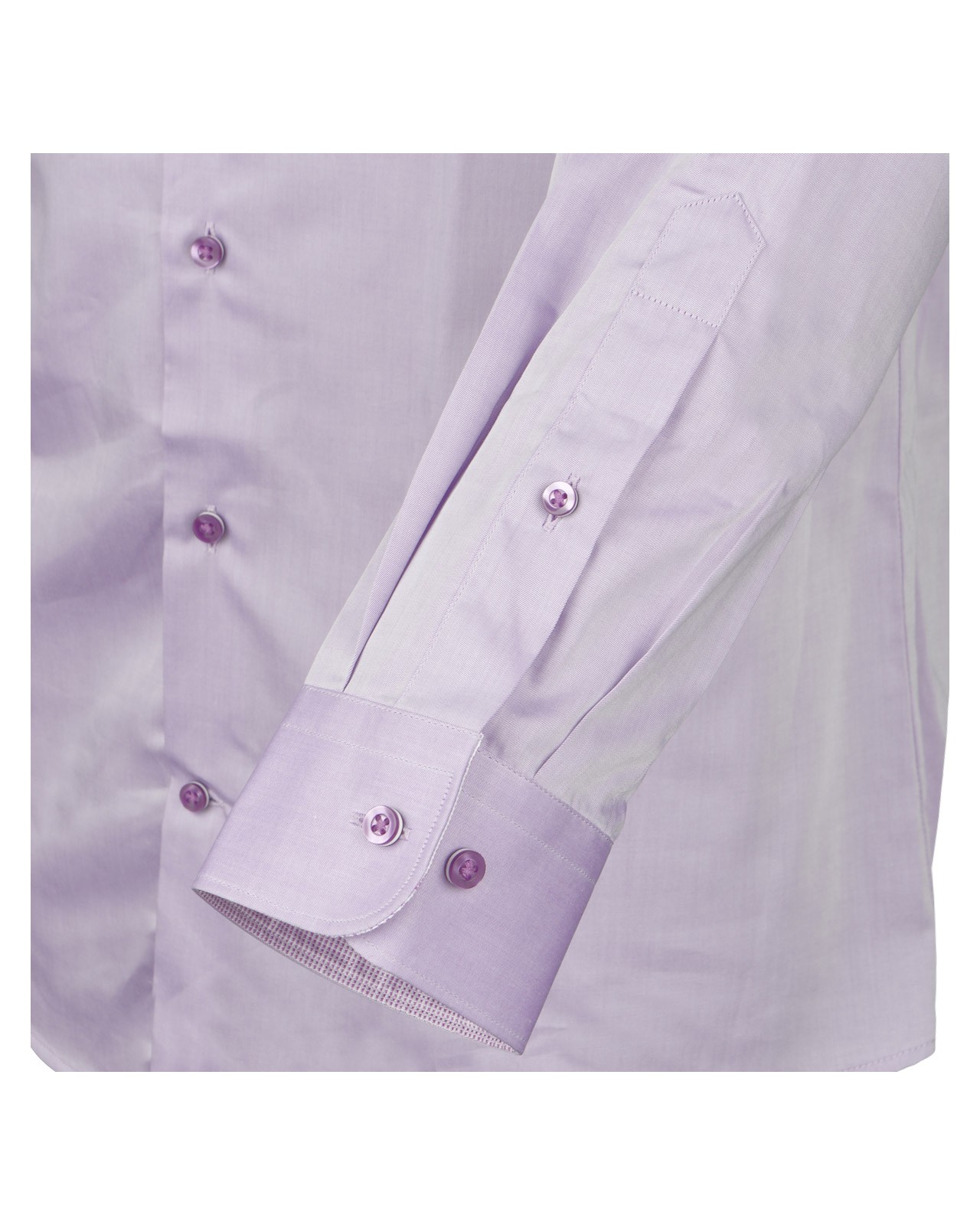 Chemise lilas cintrée: manches extra-longues 72cm