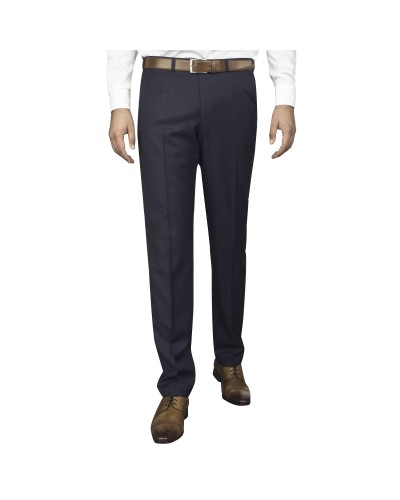 Pantalon de costume bleu à pois  pour homme grand : du 44 au 52/54