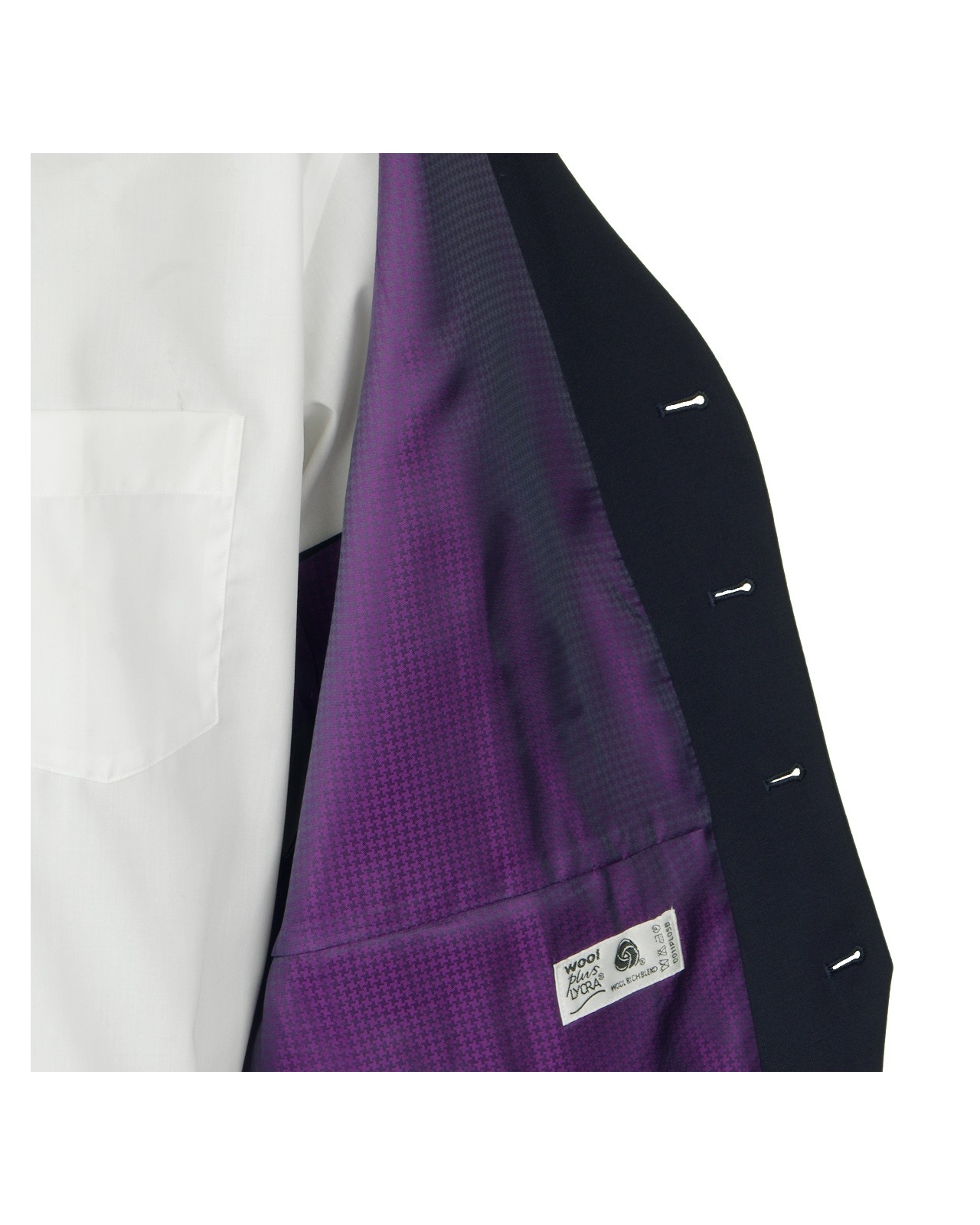 Gilet de cérémonie bleu : grande taille jusqu'au 64