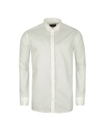 Chemise cérémonie ivoire col cassé : grande taille du 44 (XL) au 50 (4XL)