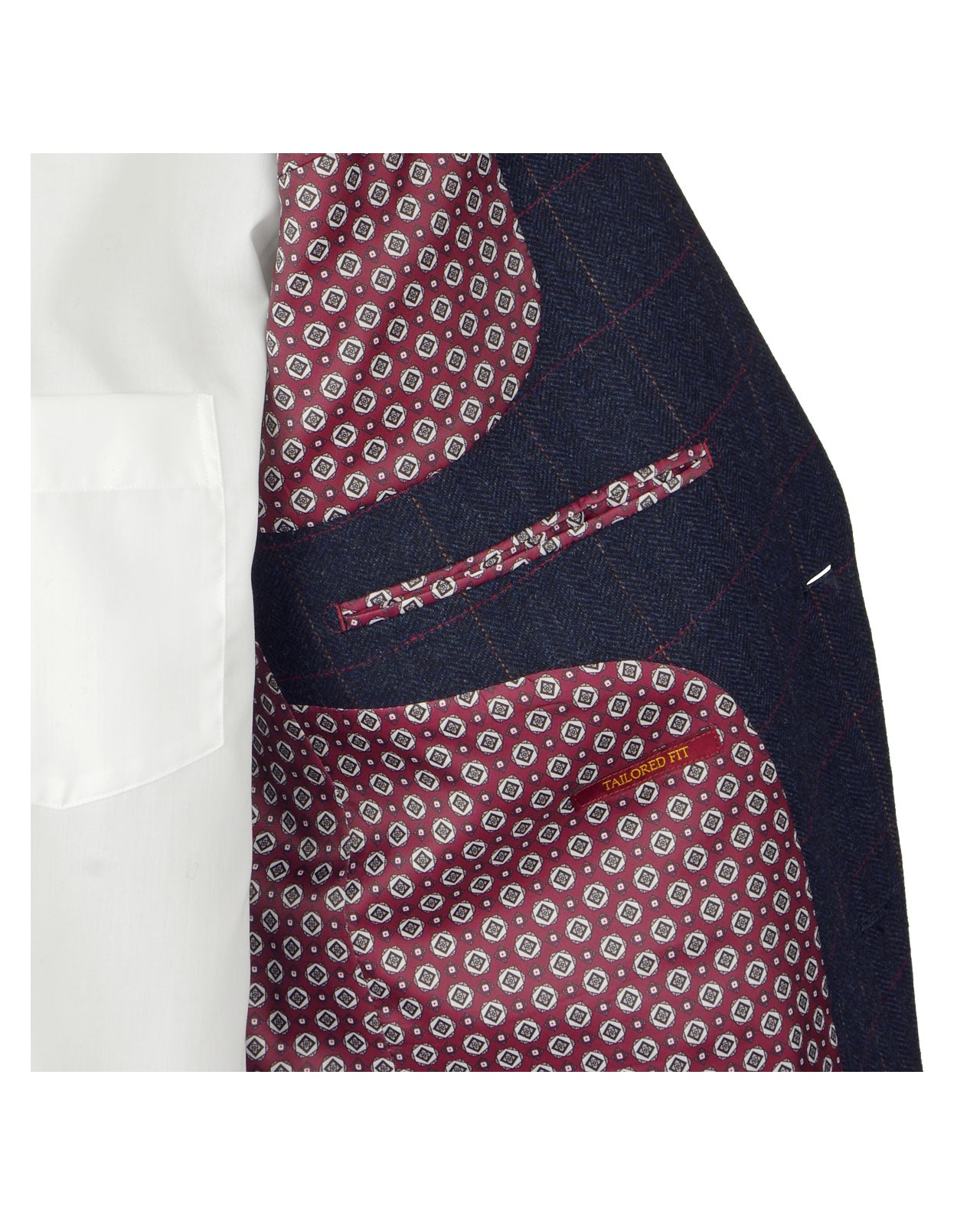 Veste en laine à carreaux bleu: grande taille du 60 au 72