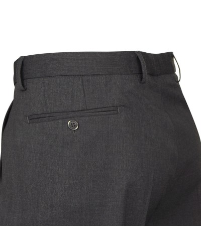 Pantalon flanelle gris foncé: grande taille jusqu'au 62FR (49US)