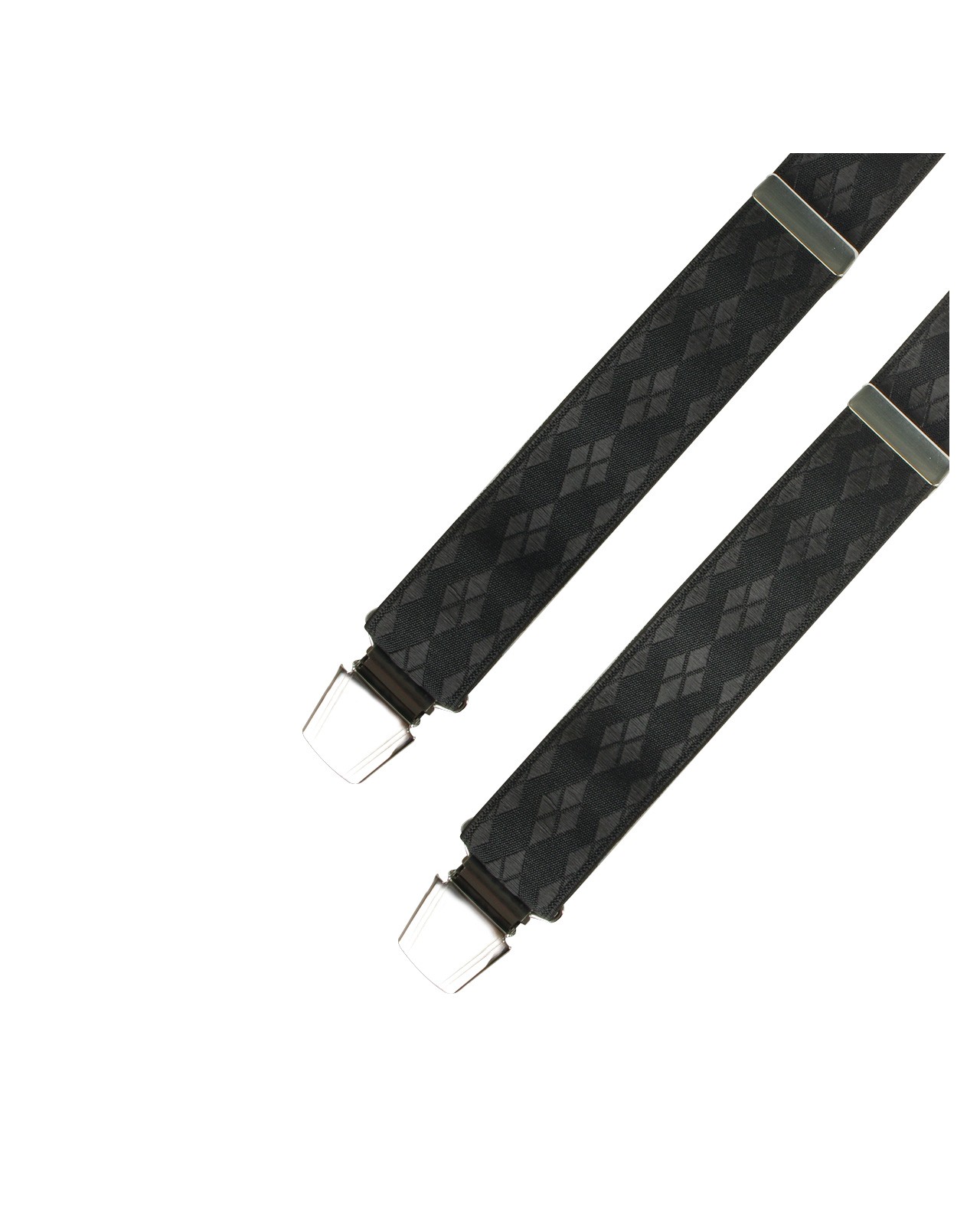 Bretelles jacquard noir: longueur 140 cm