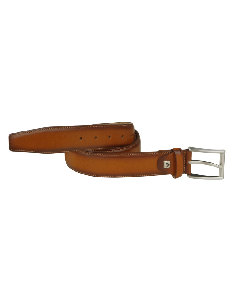 Ceinture patinée cognac: jusque 135 cm