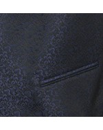 Ensemble cérémonie baroque bleu noir: grande taille du 64 au 76