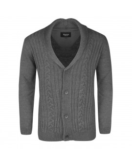 Cardigan en laine gris pour Homme Grand : du M au 2XL