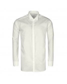 Chemise cérémonie ivoire : grande taille du 44 (XL) au 48 (3XL)