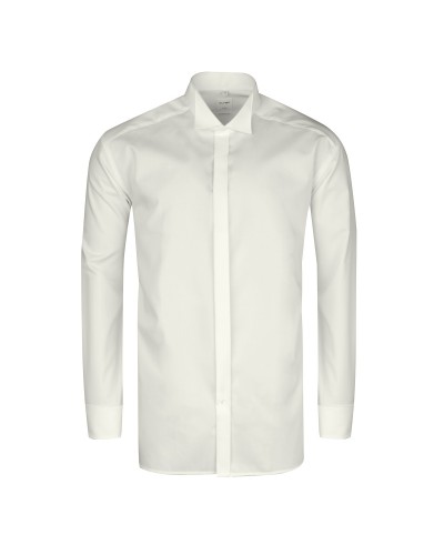 Chemise cérémonie ivoire : grande taille du 44 (XL) au 48 (3XL)