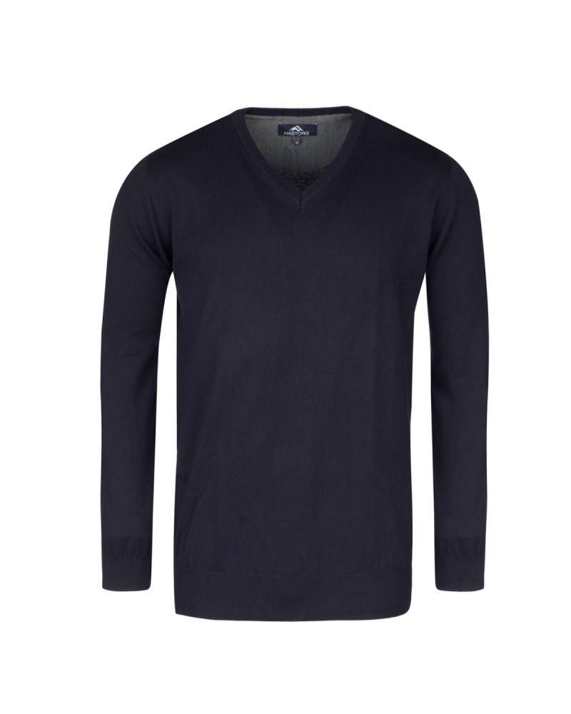 Pull col V bleu marine pour Homme Grand : du M au 2XL