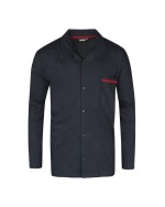 Pyjama boutonné jersey - marine 