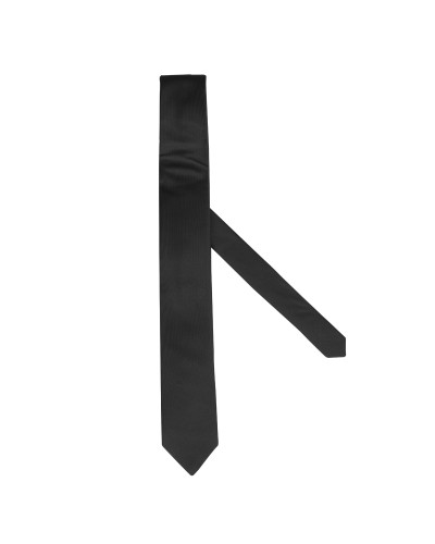 Cravate soie extra-longue 160 cm noir