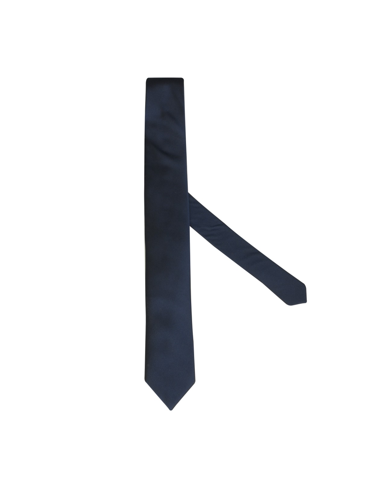 Cravate soie extra-longue 160 cm bleu marine