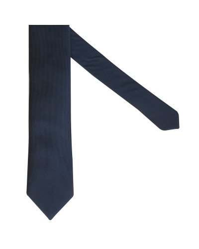 Cravate soie extra-longue 160 cm bleu marine