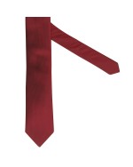 Cravate soie extra-longue 160 cm bordeaux