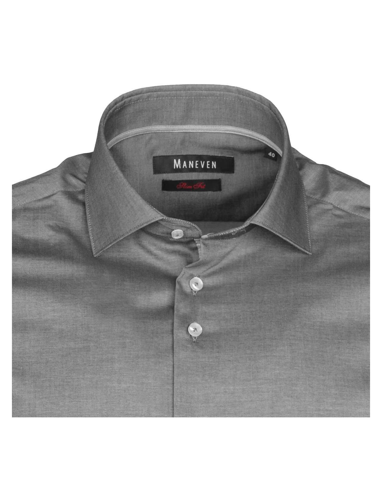 Chemise Non iron anthracite cintrée: manches extra-longues 72cm