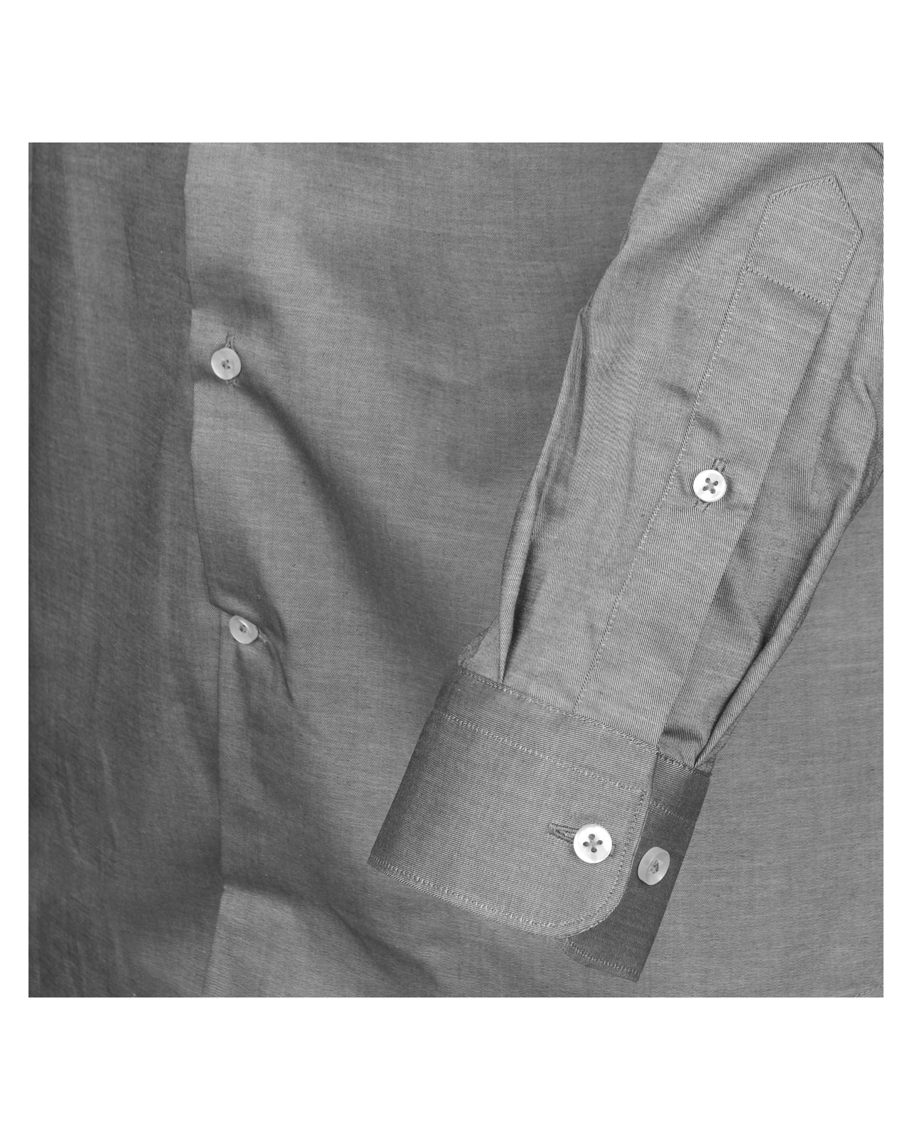 Chemise Non iron anthracite cintrée: manches extra-longues 72cm