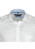 Chemise en lin blanc cintrée: manches extra-longues 72cm