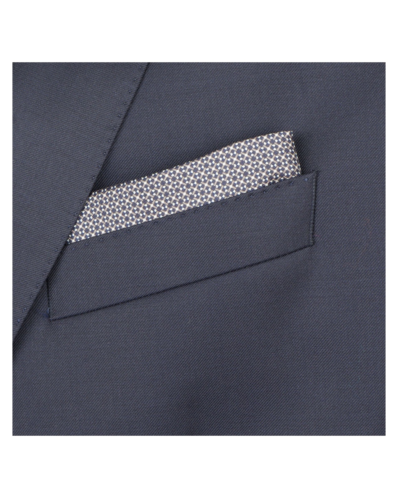 Pochette en soie micro dessin beige