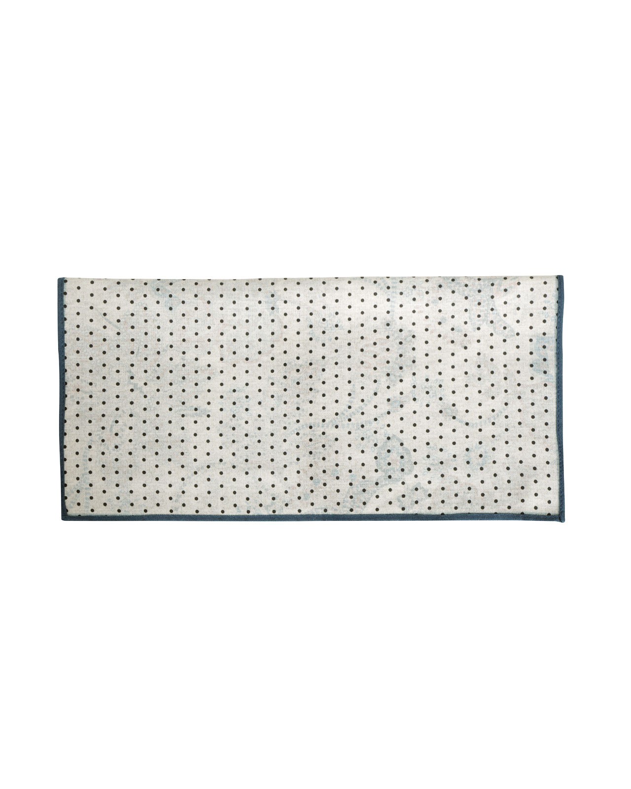 Pochette en soie coton cachemire bleu