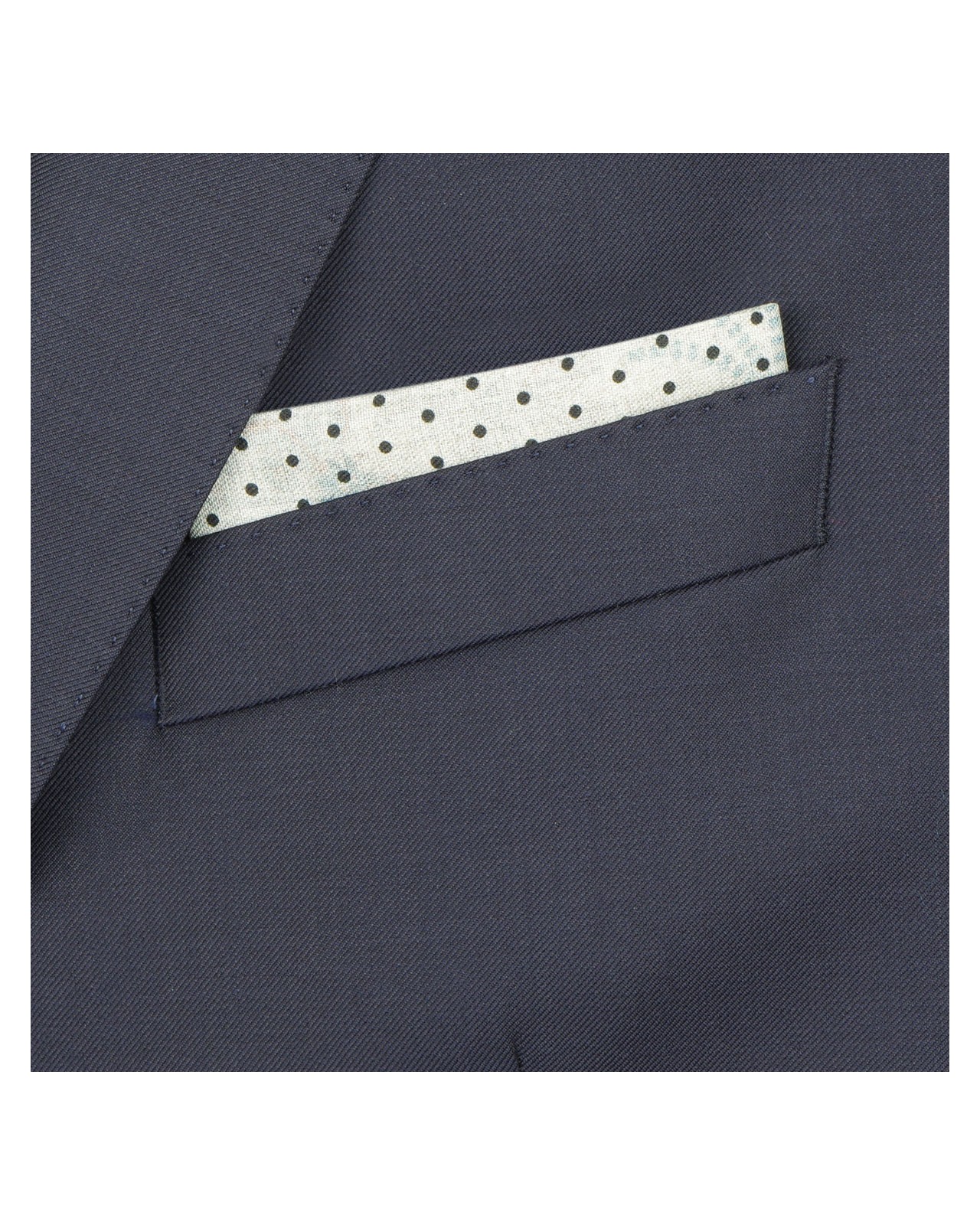 Pochette en soie coton cachemire bleu