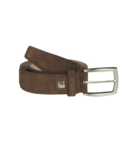 Ceinture cuir suédé - marron