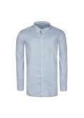 Chemise nep bleu cintrée: manches extra-longues 72cm