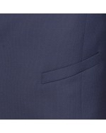 Gilet de costume bleu à pois : grande taille du 58 au 68