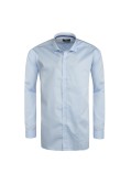 Chemise twill bleu: grande taille du 44 (XL) au 50 (4XL)