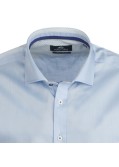 Chemise twill bleu: grande taille du 44 (XL) au 50 (4XL)