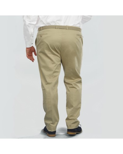 Pantalon chino beige: grande taille jusqu'au 66FR (52US)