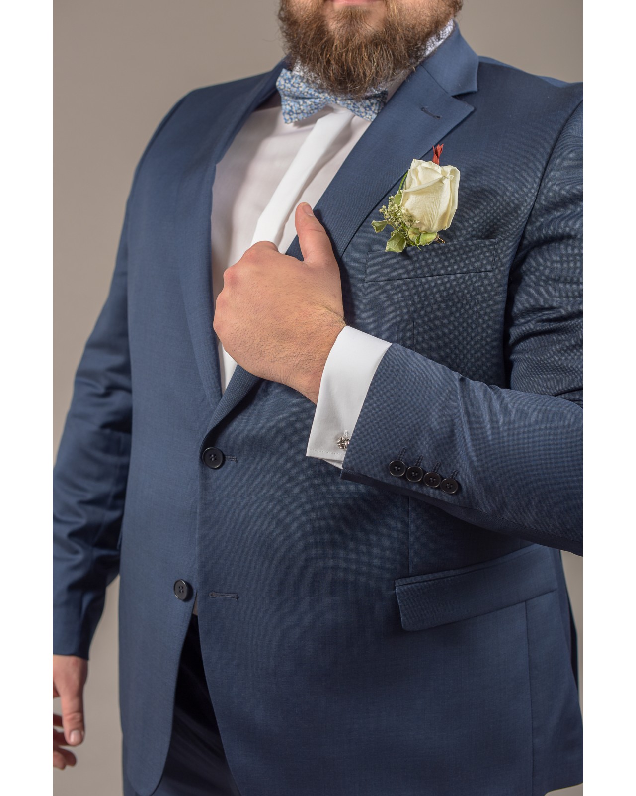 Veste de costume Reda bleu: grande taille du 58 au 74