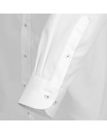 Chemise twill blanc: grande taille du 44 (XL) au 50 (4XL)