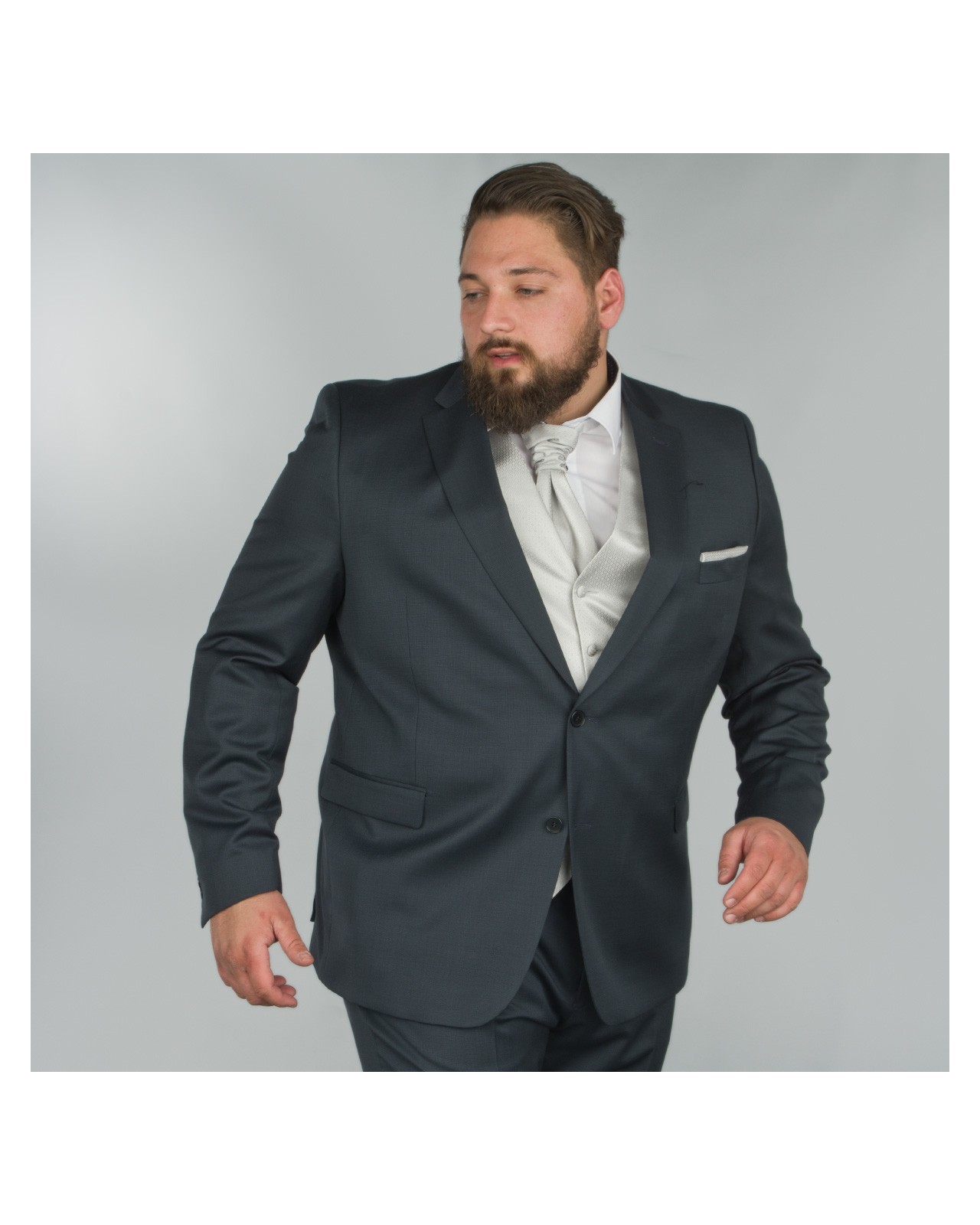 Veste de costume Reda bleu marine: grande taille du 58 au 70